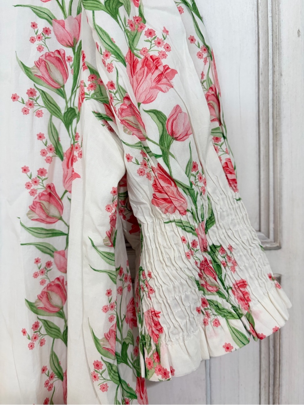 NWT SZ XL Victoria Dunn Maxi Dress with Pink Floral Print and Tie Belt - Picture 3 of 12